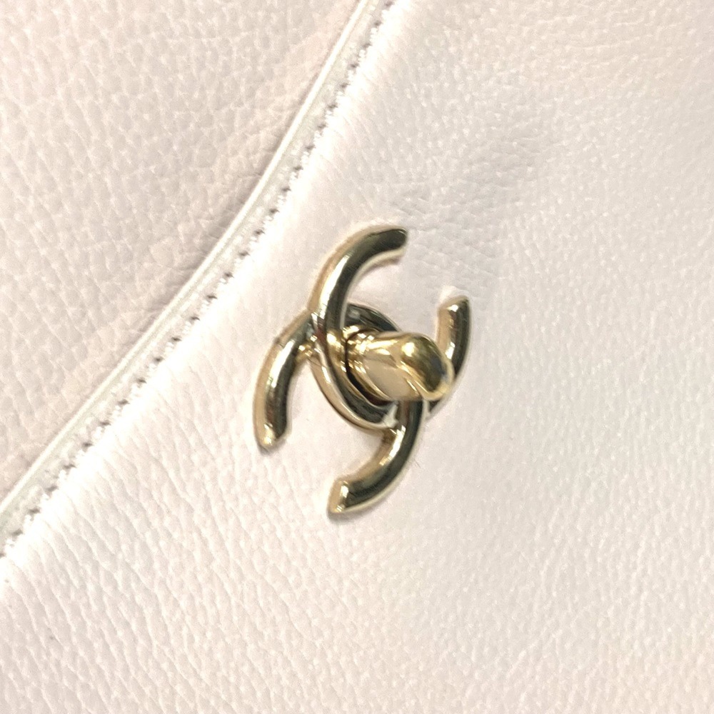 CHANEL CC Mark Bicolor 2WAY Shoulder Bag Beige - Picture 12 of 16